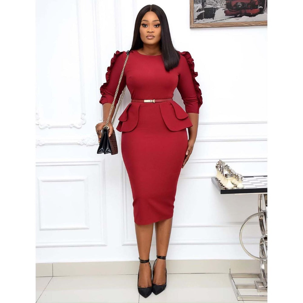 Women Dress Career Office Dress